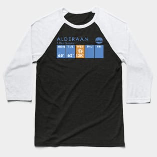 Alderaan 5 Day Forecast Baseball T-Shirt